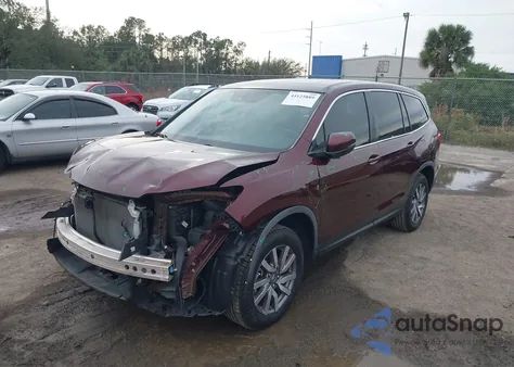 2019 Honda Pilot Ex-L z USA, uszkodzony, nr VIN 5FNYF5H57KB040398